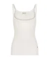 Chloé Scallop-trim Tank Top In White