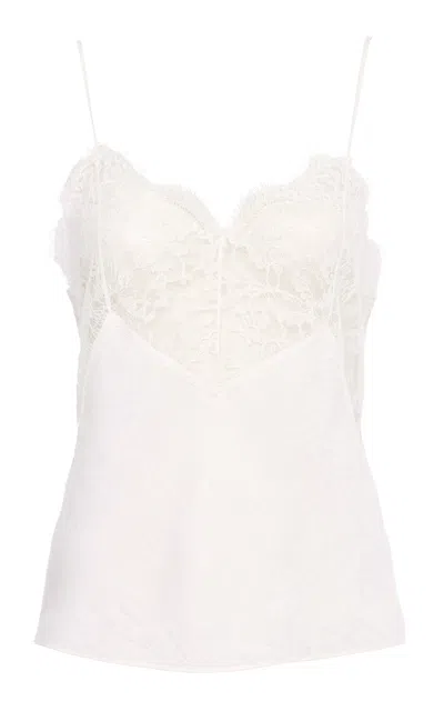 Chloé Fitted Tubular Jersey Tank Top In White