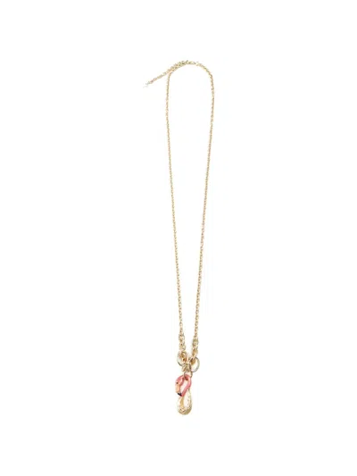 Chloé Flamingo-pendant Necklace In Gold