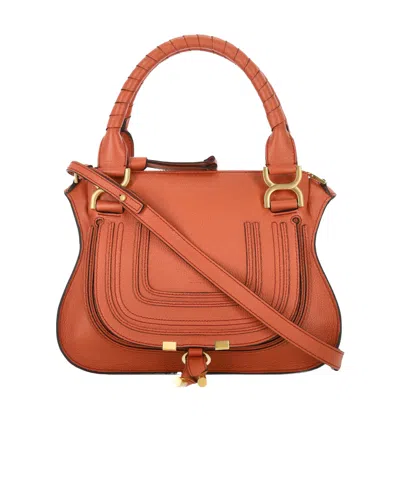 Chloé Flap Crossbody Bag In Brown