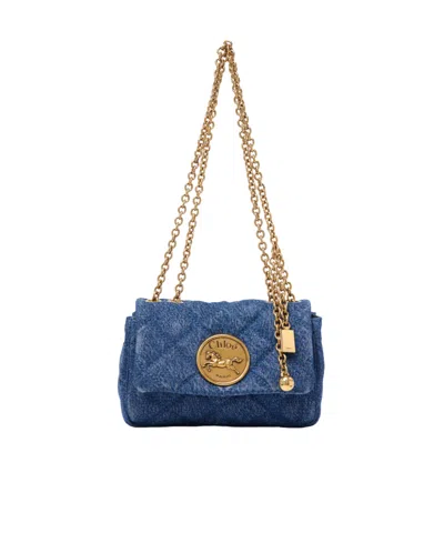 Chloé Flap Shoulder Bag In Blue