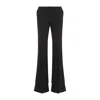 Chloé Wool And Cashmere Flared Pants In Black