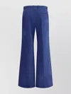 Chloé Flare Cotton Pants Belt Loops