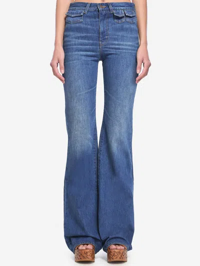 Chloé Flare Jeans In Blue
