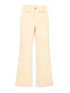 Chloé High-rise Flare Tailored Trousers In Neutral