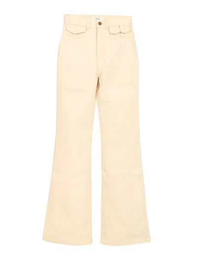 Chloé Flare Jeans White