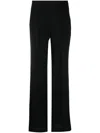 Chloé Low-waisted Tailored Trousers In Black