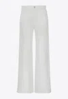 Chloé Flare Leg Jeans In White