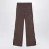Chloé Flared Checkered Trousers