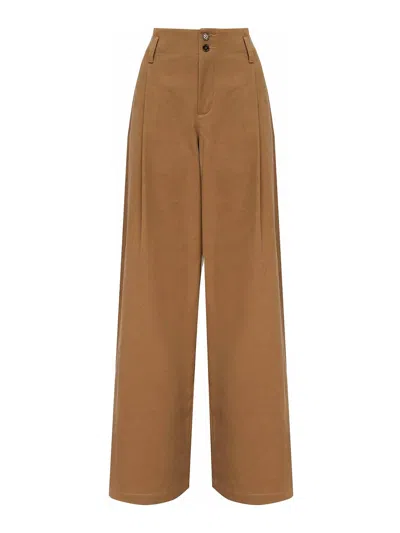 CHLOÉ FLARED COTTON TROUSERS