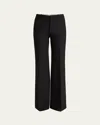 Chloé Low-waisted Tailored Trousers In Black
