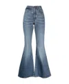 Chloé High-rise Heart-pocket Wide-leg Denim Jeans In Blue