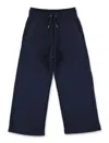 Chloé Drawstring Cotton Track Pants In Blue