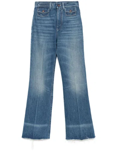 Chloé Flared Jeans In Blue