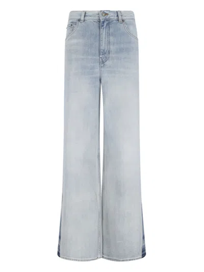 Chloé Flared Leg Jeans In Blue