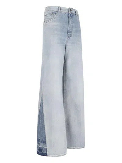 Chloé Flared Leg Jeans In Denim