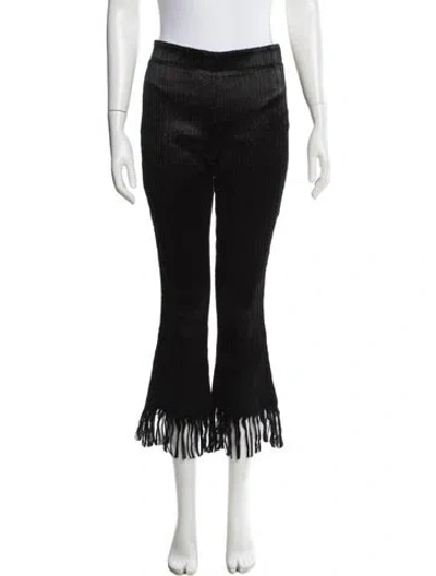 Pre-owned Chloé Flared Pants In Black