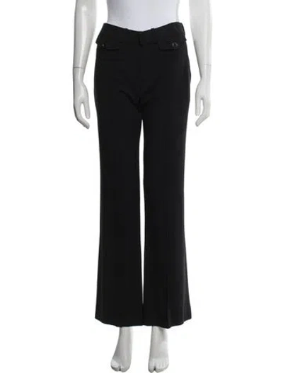 Pre-owned Chloé Flared Pants In Black