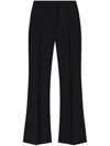 Chloé Pantalon Évasé En Laine Stretch Femme Noir Taille 34 95% Laine Vierge, 5% Élasthanne In Black  