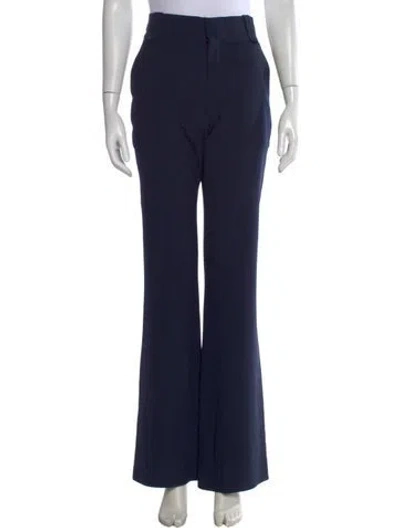 Pre-owned Chloé Flared Pants In Blue