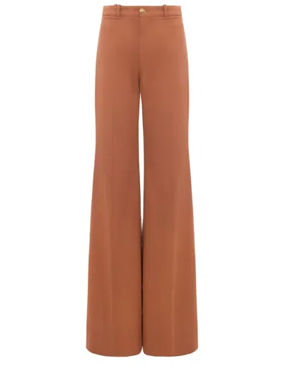 Chloé Flared Pants In Brown