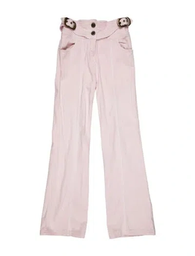 Pre-owned Chloé Flared Pants In Pink