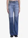Chloé Three-coloured Patchwork Denim Jeans In Blue