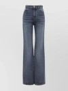 CHLOÉ FLARED SILHOUETTE DENIM TROUSERS WITH HEART-SHAPED POCKETS