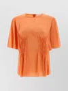 Chloé Flared Sleeve Round Neck Top