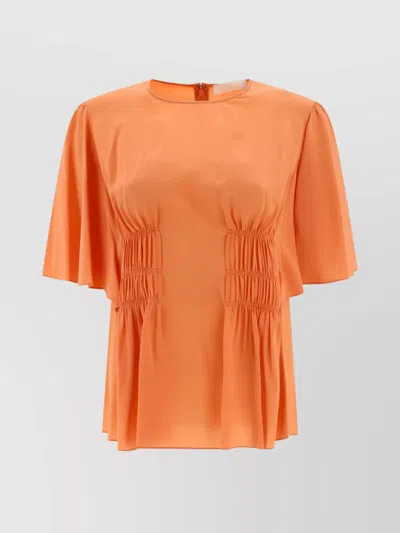 Chloé Flared Sleeve Round Neck Top