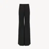 Chloé Women Wool Flare Pants In Black