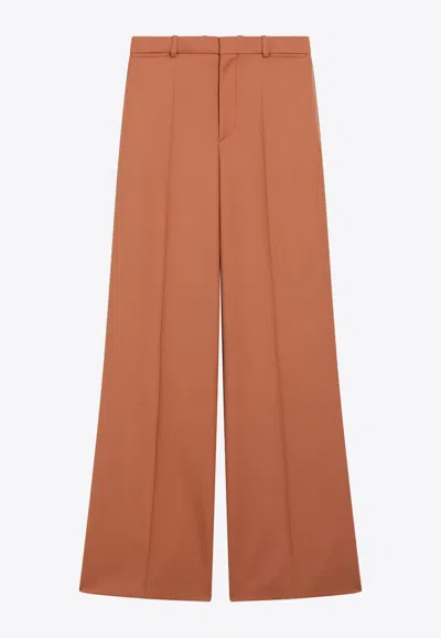 CHLOÉ FLARED TAILORED WOOL PANTS