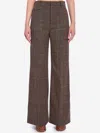 Chloé Chloe Women Flared Trousers In Brown