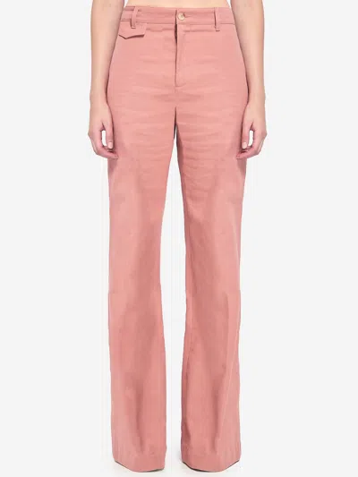 Chloé Flared Trousers In Pink