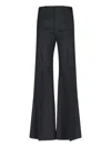 Chloé Broken-heel Low-rise Stretch-wool Pants In Black