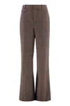 Chloé Flared Trousers In Brown