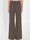 Chloé Flared Trousers In Brown