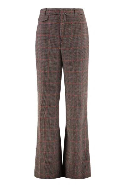 Chloé Flared Trousers In Brown