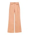 Chloé Flared Jeans In Nude