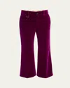 Chloé Purple Cotton Pants In Pansy Purple