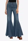 Chloé High-rise Flared Jeans In Blue