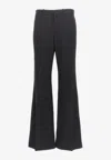 Chloé Flared Wool Pants In Black