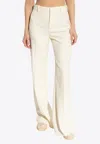 Chloé Flared Wool Pants In White
