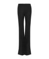 Chloé Flared Wool Trousers In Black