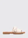 Chloé Flat Sandal Woman  In Neutral