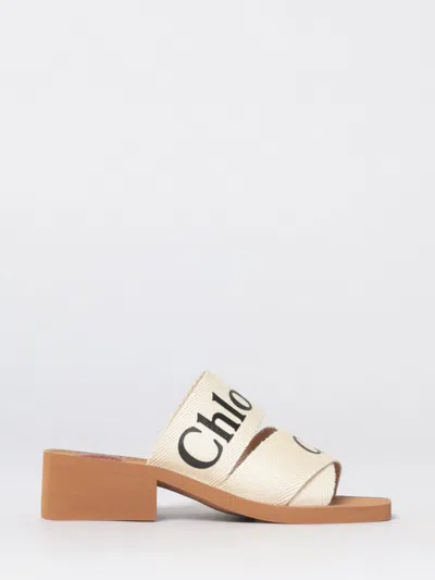 Chloé Flat Sandal Woman  In White