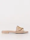 Chloé Flat Sandals  Woman Color Beige