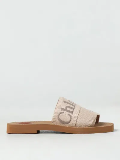 Chloé Flat Sandals  Woman Color Beige