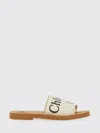 Chloé Woody Sabot Mules In White