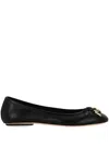 Chloé Bow Detail Round Toe Flat Sole Ballerina Shoes